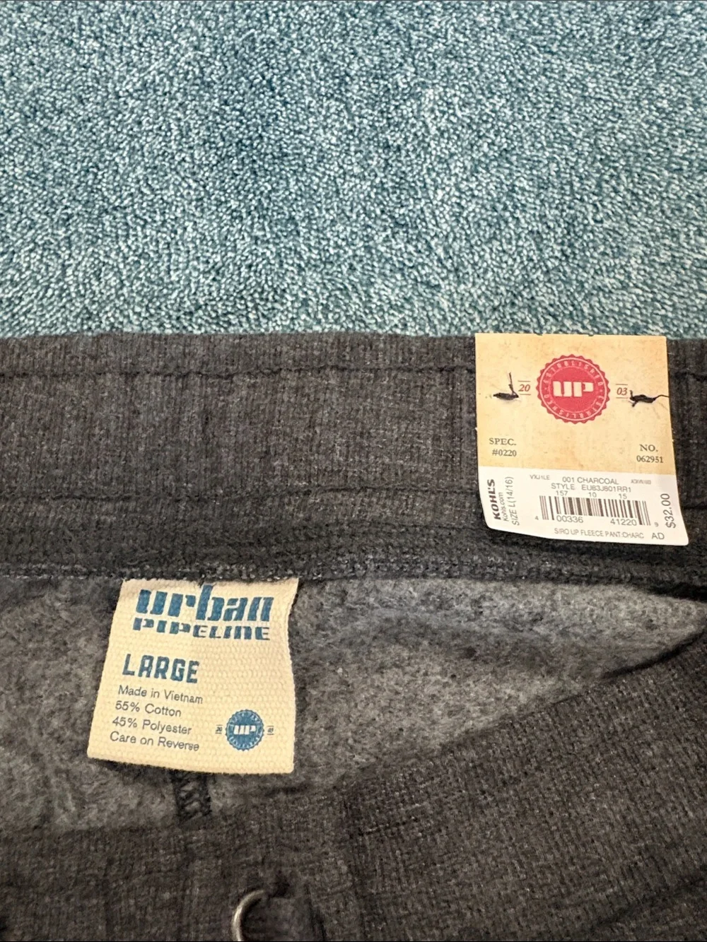 urban pipeline Gray Kids Sweatpants Joggers